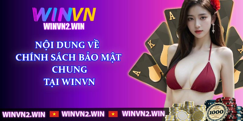 Nội dung về chính sách bảo mật chung tại WINVN